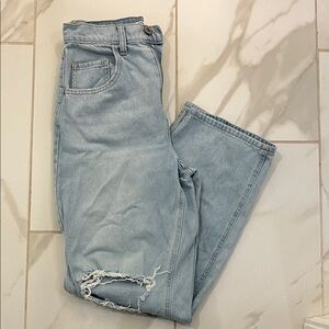 SO Women's Highest Rise Baggy Ripped Jeans